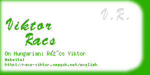 viktor racs business card